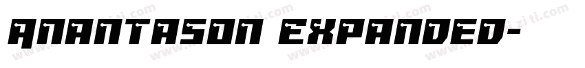 Anantason Expanded字体转换